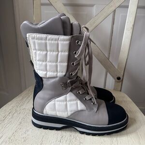Vintage Chanel Quilted Cap-toe Snowboots 37 EU, 6.5-7 US